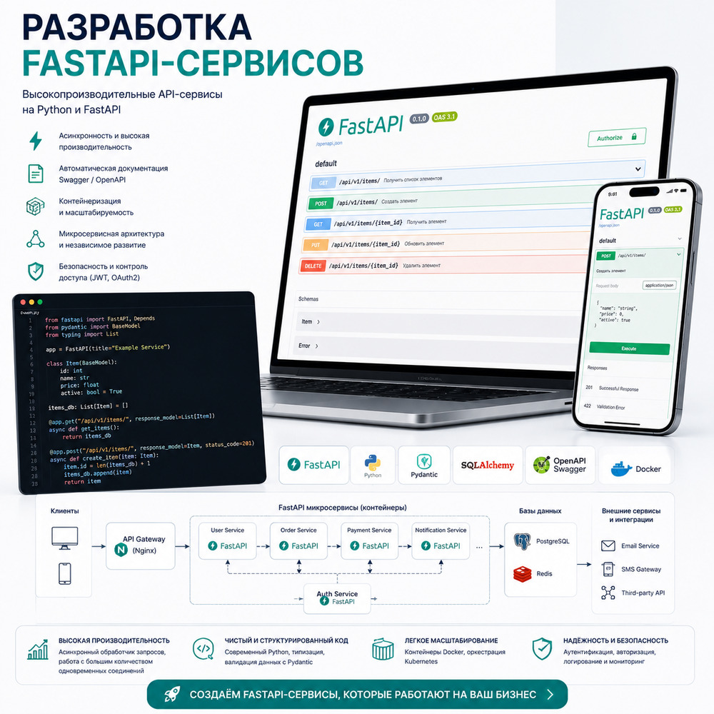 Разработка FastAPI-сервисов